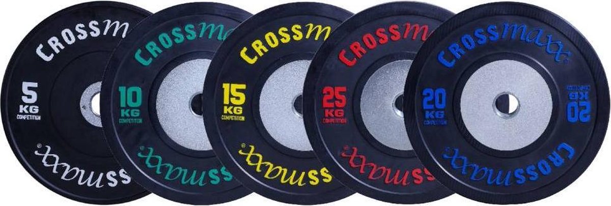 Competitie Olympische Bumper Plate 50mm 5 kg - zwart