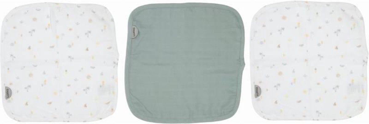 LUMA Hydrofiel doek 70*70 cm 3 stuks - Tropical Island