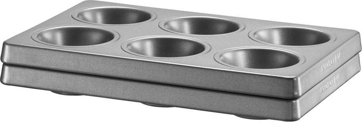 KitchenAid KBNSS06MF - Set van 2 muffinvormen voor 6 muffins - 18