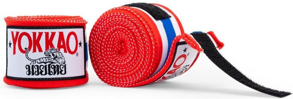 Yokkao Premium Muay Thai Handwraps - Thaise Vlag - 4 meter