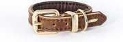 EzyDog Oxford - Leren hondenhalsband - 15/20cm - 2XS - Bruin