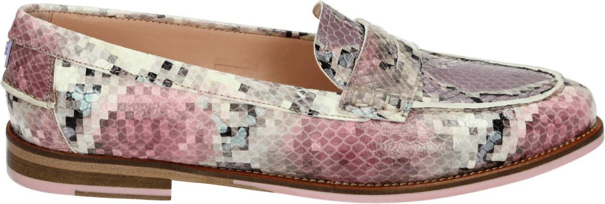 Floris van Bommel 85409 - Volwassenen Instappers - Kleur: Roze - Maat: 37.5