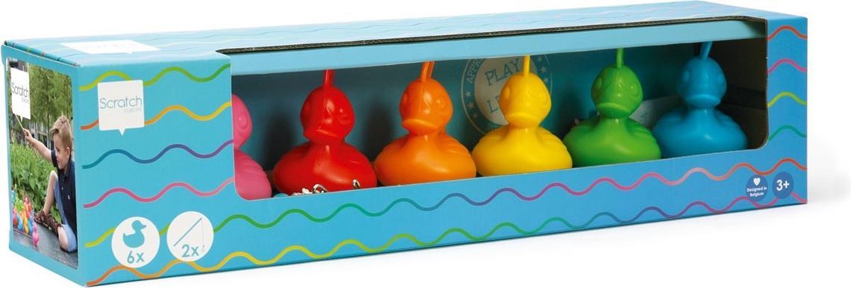 Kermiseendjes set van 6 - Regenboog | Scratch