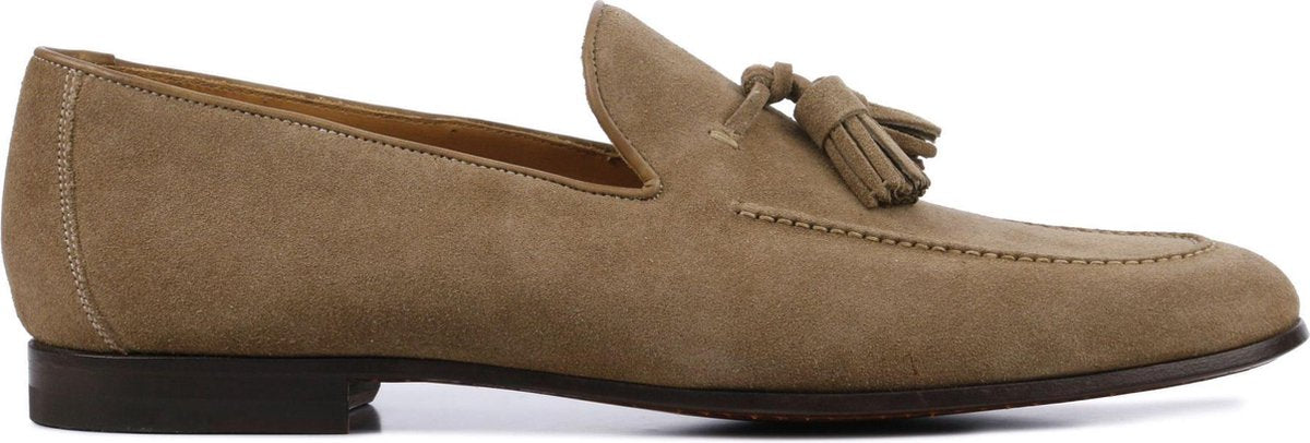 Magnanni Mannen Suède Instapschoenen / Herenschoenen / Instapper 20865 - Beige - Maat  42