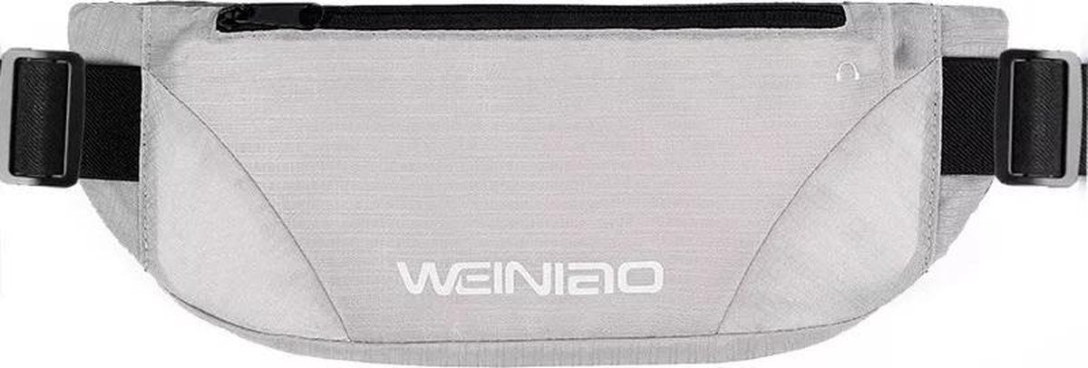 WEINIAO Heuptas - Running belt - Heuptasje - Hardloop - Sport heuptas - Unisex - Zilver