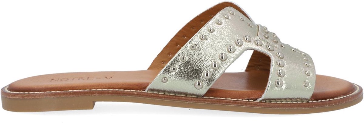 Notre-V 10346 Slippers - Dames - Goud - Maat 40