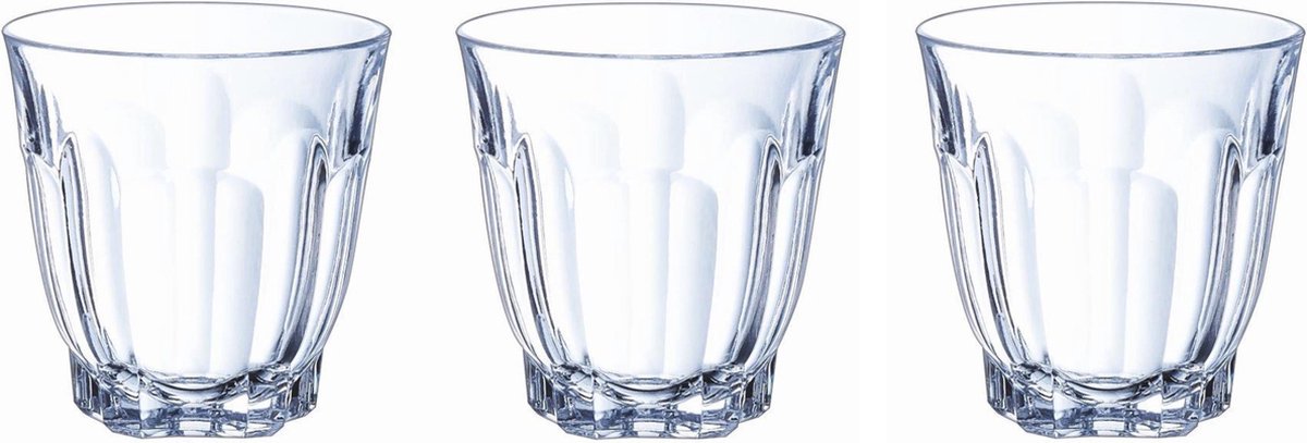 12x stuk waterglazen/drinkglazen transparant 350 ml - Glazen - Drinkglas/waterglas/sapglas