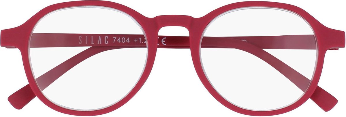 SILAC - RASPBERRY RUBBER - Leesbrillen voor Vrouwen - 7404 - Dioptrie +3.00