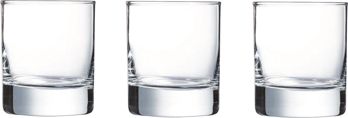 12x Stuks tumbler waterglazen/whiskyglazen transparant 200 ml - Glazen - Drinkglas/waterglas