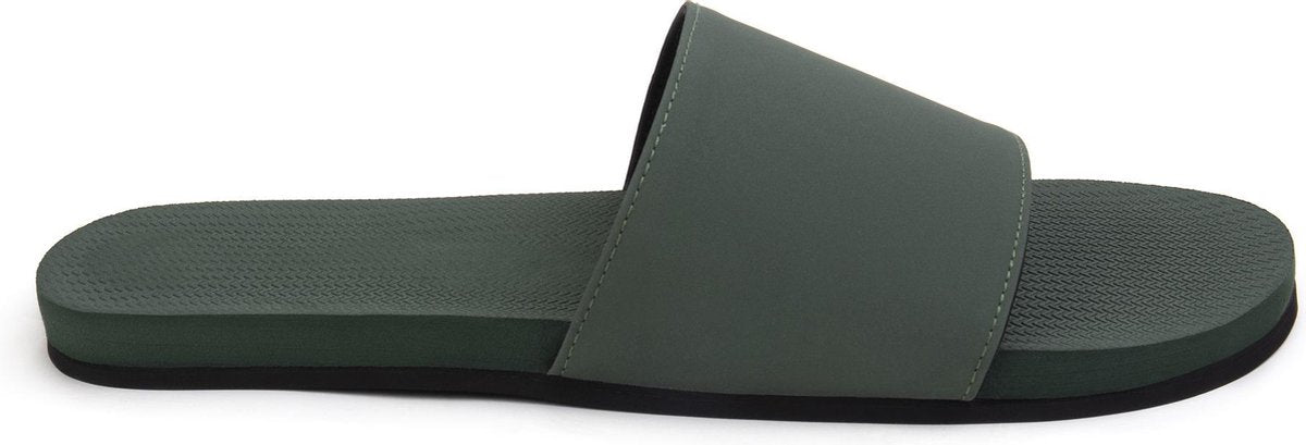 Indosole Slides Essential Heren Slippers - Groen - Maat 43/44