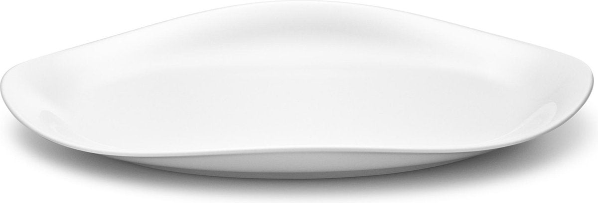Georg Jensen Cobra Dineren Serveerschaal Porselein Ovaal 28 Cm