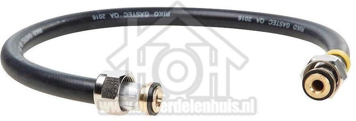 Easyfiks Gasslang Rubber flexibel voor los staande apparaten Gastec 60 cm met koppelingen SM1074