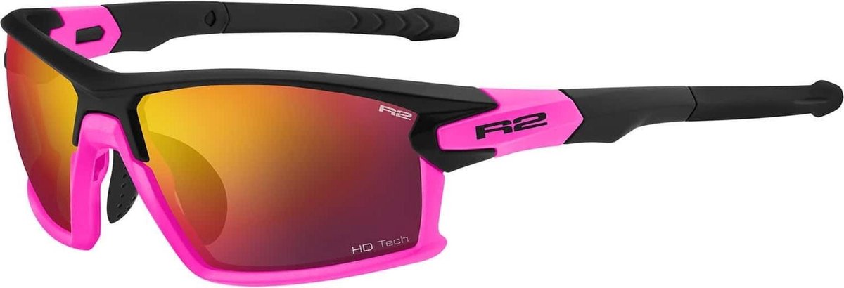 R2 Eagle Fietsbril Sport Zonnebril Zwart/Roze