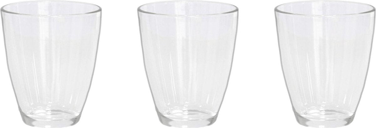 12x Stuks waterglazen transparant 400 ml - Glazen - Drinkglas/waterglas/sapglas