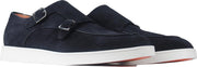 Santoni InstapSchoen Blauw  - Maat 43.5 - Heren - Lente/Zomer Collectie - Suède