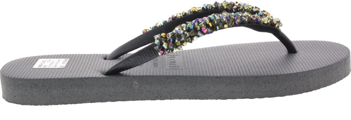 Dames Slippers Uzurii Classic Aby Silver Zilver - Maat 42