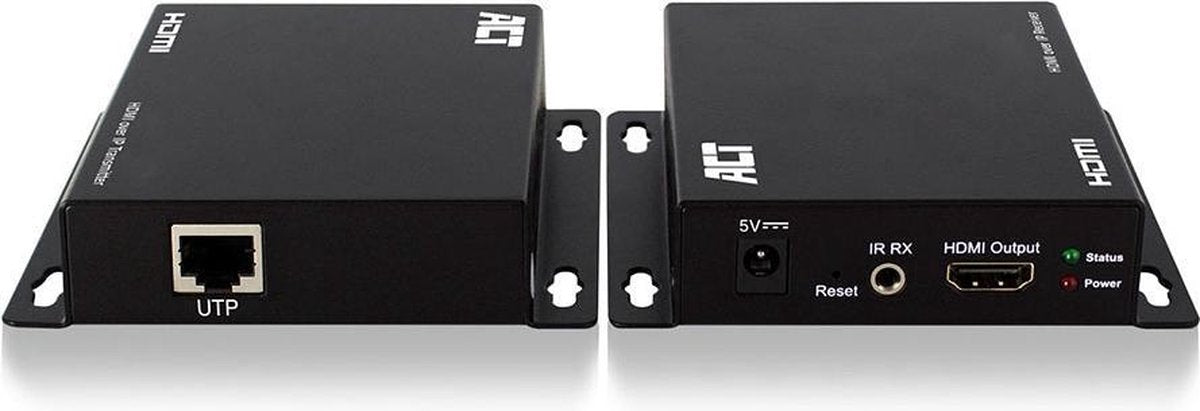ACT AC7850 audio/video extender AV-zender & ontvanger Zwart