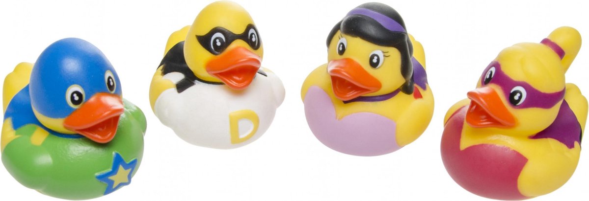 Lg-imports Badeendjes Superhelden 4 Stuks