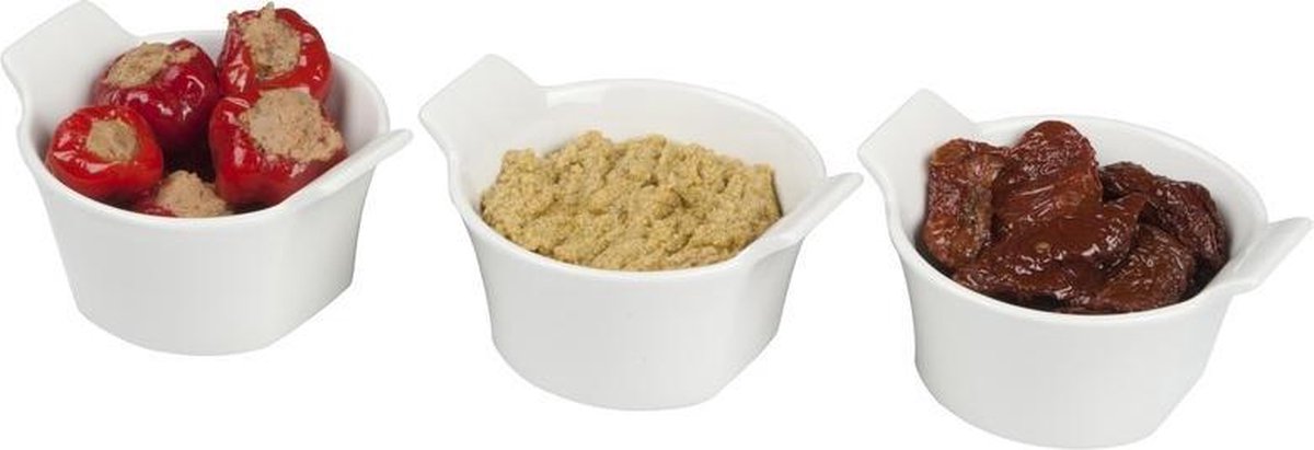 3x Serveerschaaltjes  voor tapas