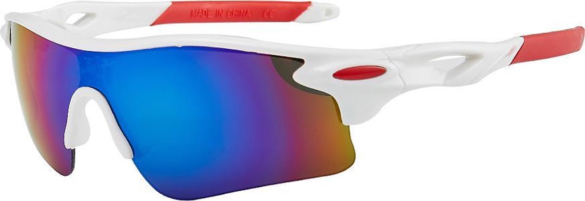 Premium | Fietsbril | Sportbril | Beschermcase | Racefiets | Rood-Wit | Planga |  Wielrennen | Mountainbike | MTB | Sport Fiets Bril| Zonnebril | UV Bescherming