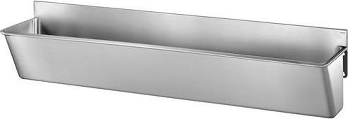 Medische scrub lage spatwand L.2100 RVS 304 mat gepolijst
