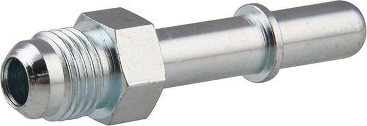 Car Oil End Fitting Adapter 6 AN Male naar 3/8 SAE Quick Disconnect Male Push Welded Long Joint