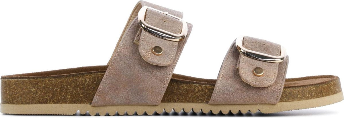 Lina Locchi Vrouwen Rubber  Slippers / Damesschoenen L1046 - Brons - Maat 42