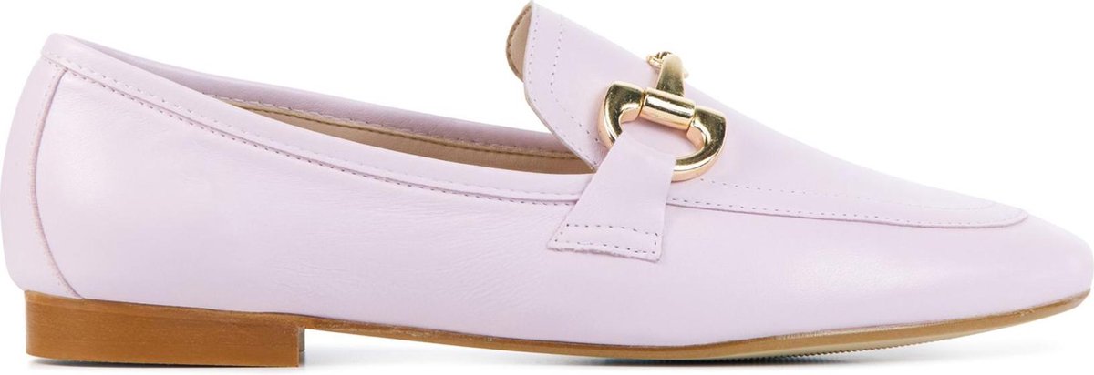 Stefano Lauran Vrouwen Leren Instapschoenen / Damesschoenen / Instapper S1061 - Lila - Maat  40