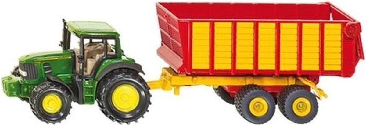 John Deere tractor met aanhanger