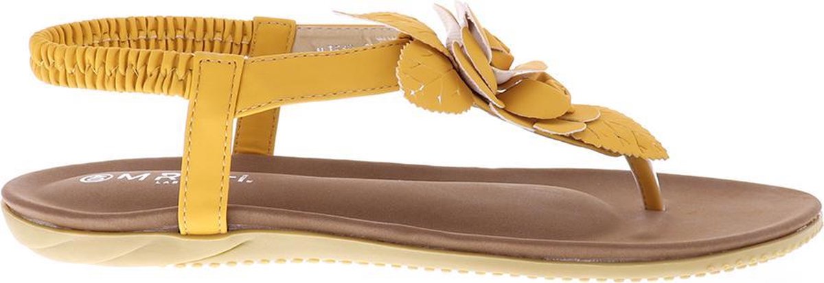 Mrch Label Rose Sandalen Dames - Slippers - Okergeel