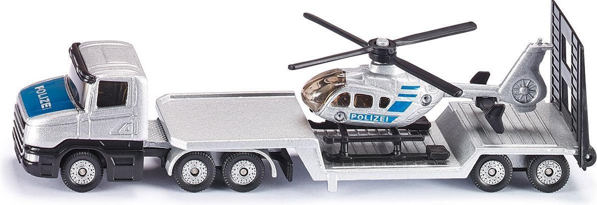 SIKU 1610 Dieplader met Helikopter