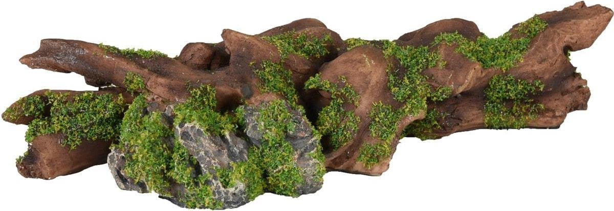Flamingo Aquarium decoratie Moza Stronk en rots - Groen - 20 x 8 x 4 cm