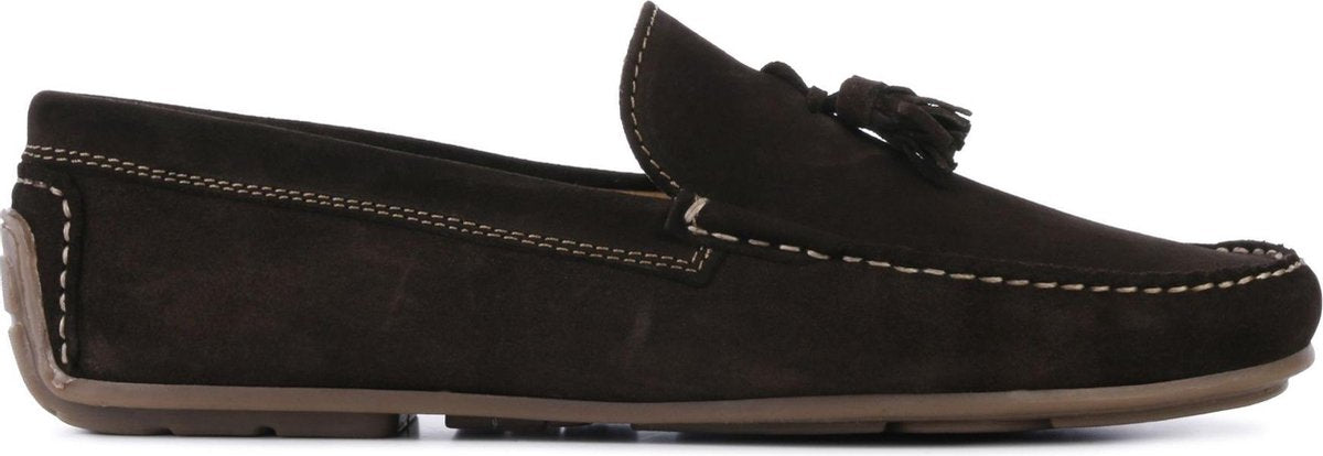 Giuseppe Maurizio Mannen Suède Loafers / Herenschoenen / Instapper - G3018 - Bruin - Maat 40