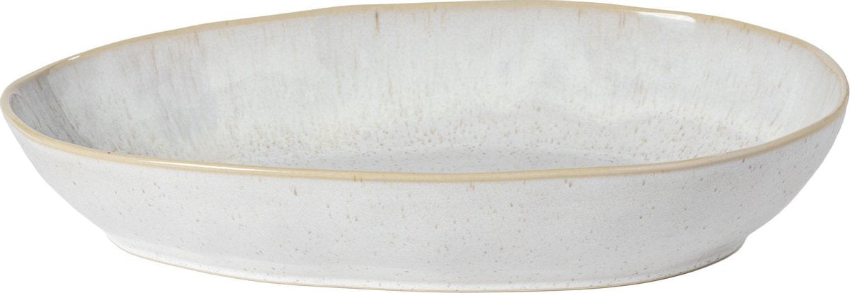 Costa Nova - servies - ovale schaal 36 cm - Eivissa beige - aardewerk - H 7
