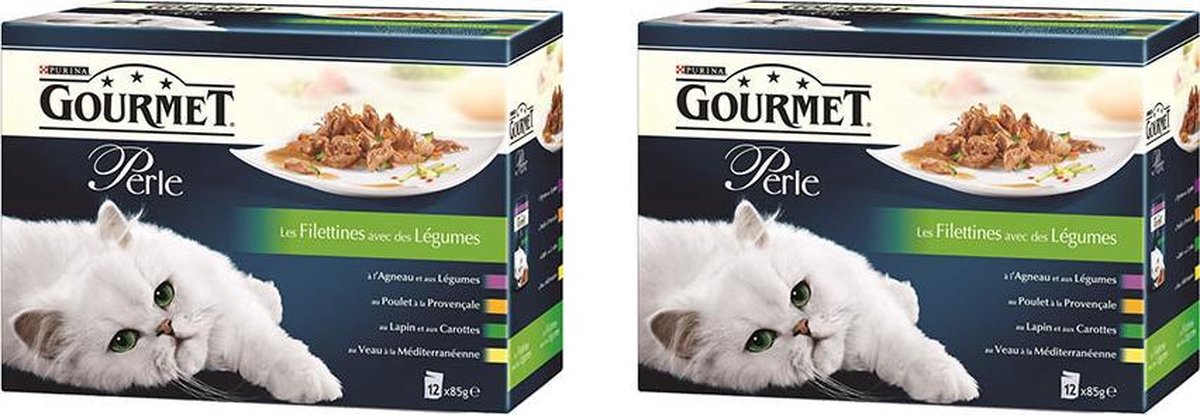Gourmet Perle 12X85G Filettines Avec Des Legumes per 2 verpakkingen