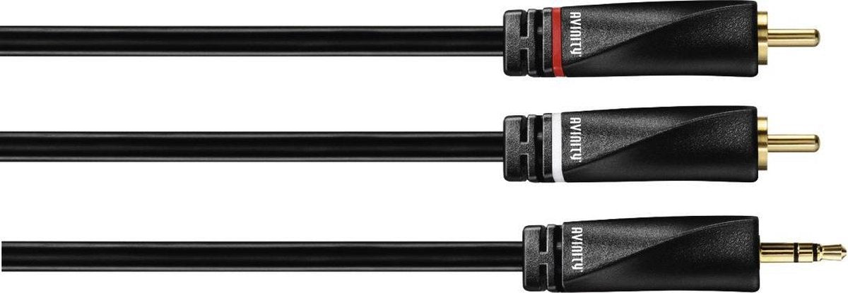 Avinity audio kabel 2 cinch - 3.5mm jack stereo 1m