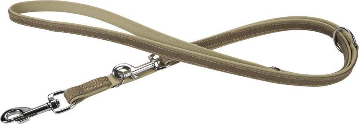Beeztees Comfort - Hondenriem - Leer - Grijs - 200cm x 18mm