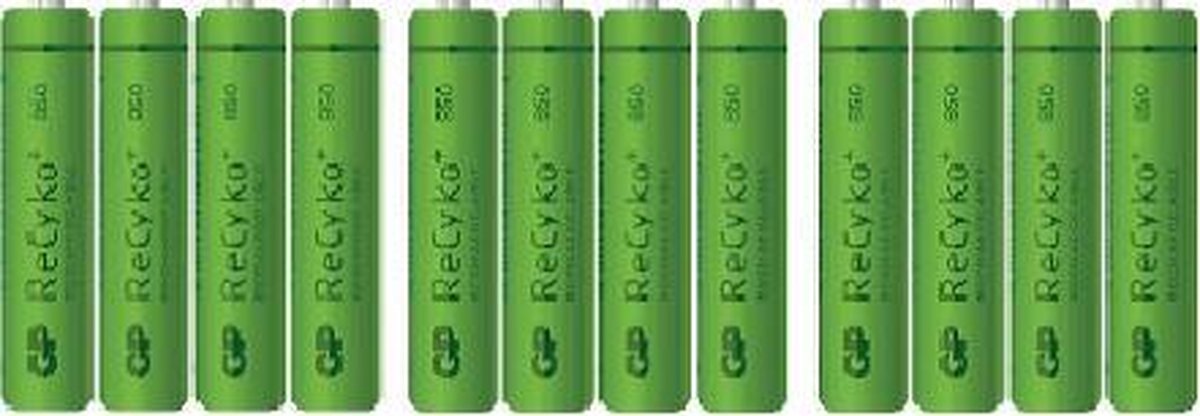 POWERDEAL: 12 X GP Recyko+ 850mAh (oplaadbaar)