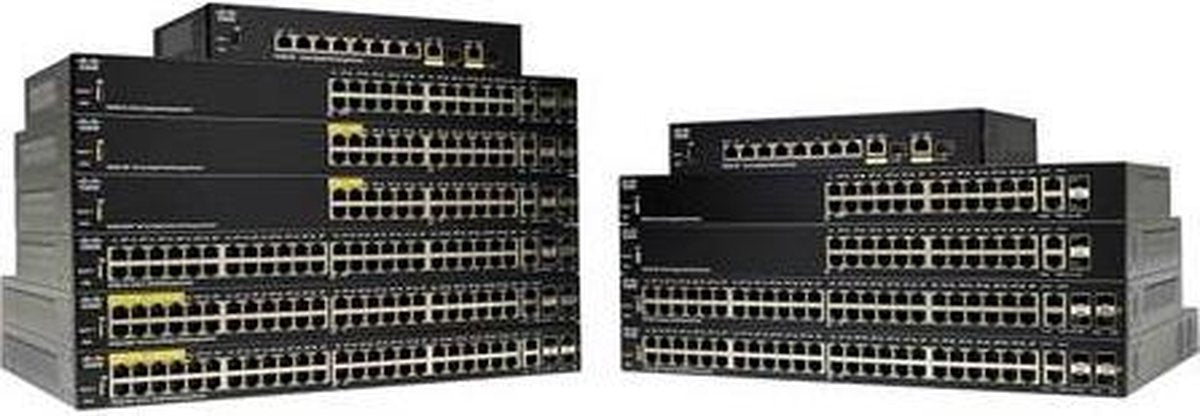 Cisco SG250-10P-K9-EU netwerk-switch Managed L2 Gigabit Ethernet (10/100/1000) Power over Ethernet (PoE) Zwart