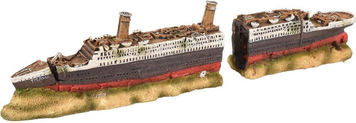 Aquarium Herald titanic 2 delen - Rood - 38.5 x 6 x 9 cm