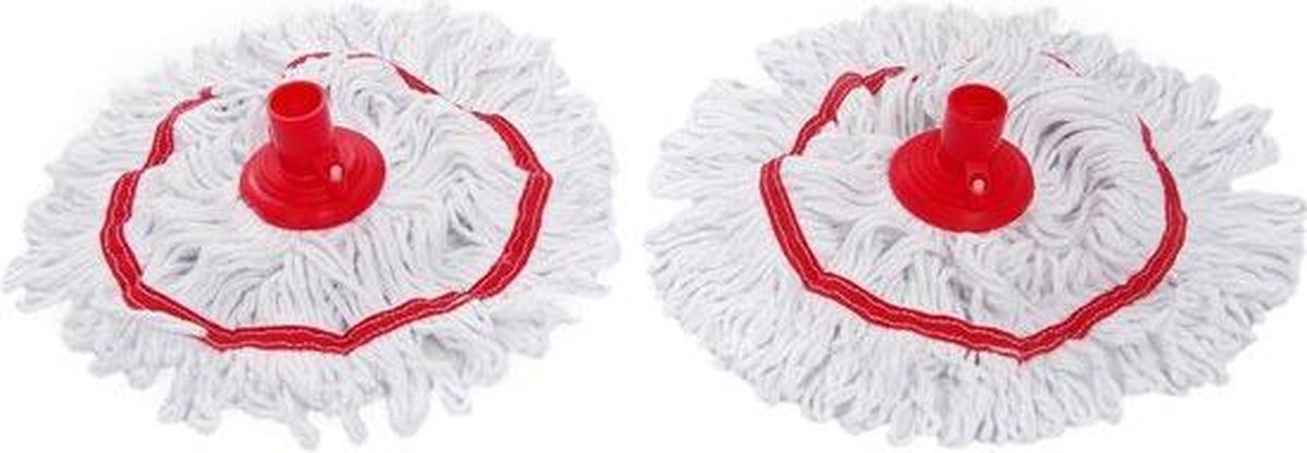 Dweil mop 2stuks voor professionele Maus 15l mopset rood