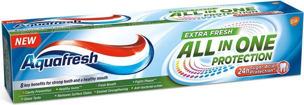 Aquafresh - All In One Protection Toothpaste Extra Fresh 100Ml