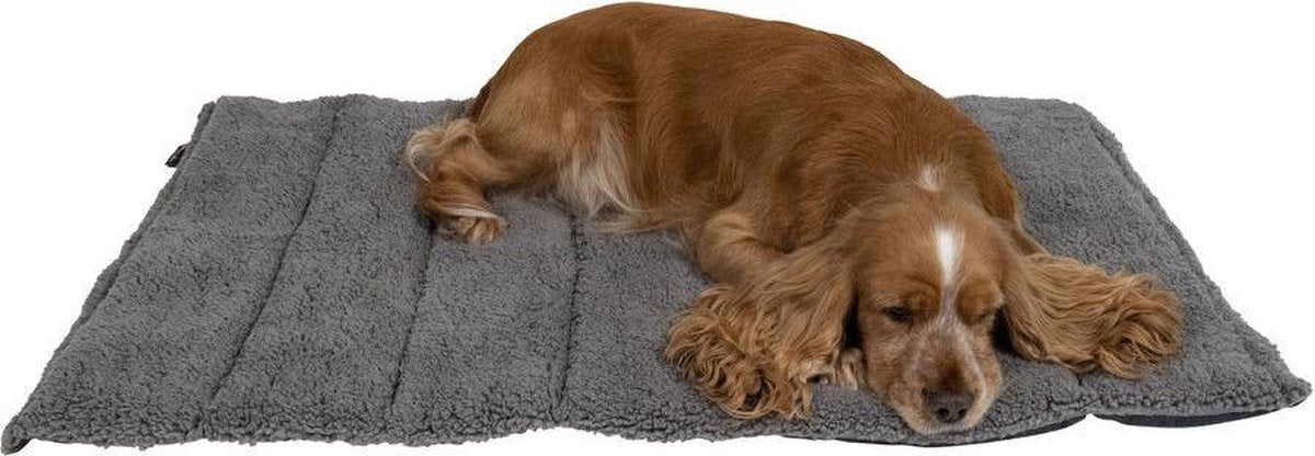 Jack & Vanilla Reiskussen voor de hond - M - 80 x 60 cm - grijs
