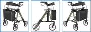 Stylus rollator Rehasense Champagne - aluminium - compleet met stokhouder