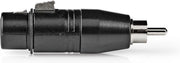 XLR Adapter | RCA Male - XLR 3-Pin Female | 1 Piece | Metal