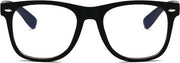 Computerbril - Anti Blauwlicht Bril - Wayfarer - Mat Zwart