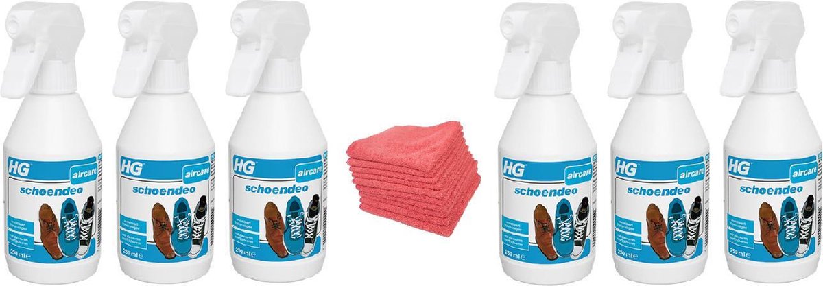 HG schoendeo Doos 6 Stuks + 10 Microvezeldoekjes