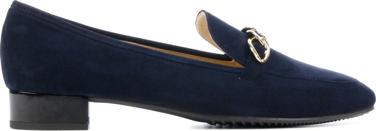 Brunate Vrouwen Suède Instapschoenen / Damesschoenen / Instapper 20443 - Blauw - Maat  36