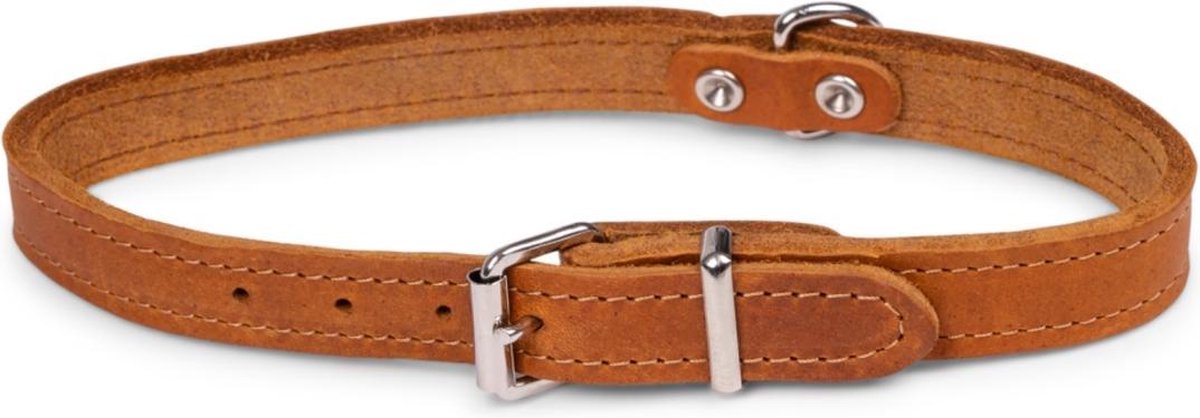 Dierenbenodigdheden Vadigran Halsband Hond Geolied Leder Cognac 47Cmx18Mm M-L