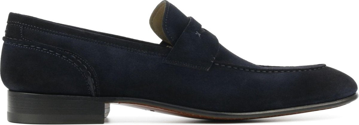 Magnanni Mannen Suède Instapschoenen / Herenschoenen / Instapper 21948 - Blauw - Maat  40